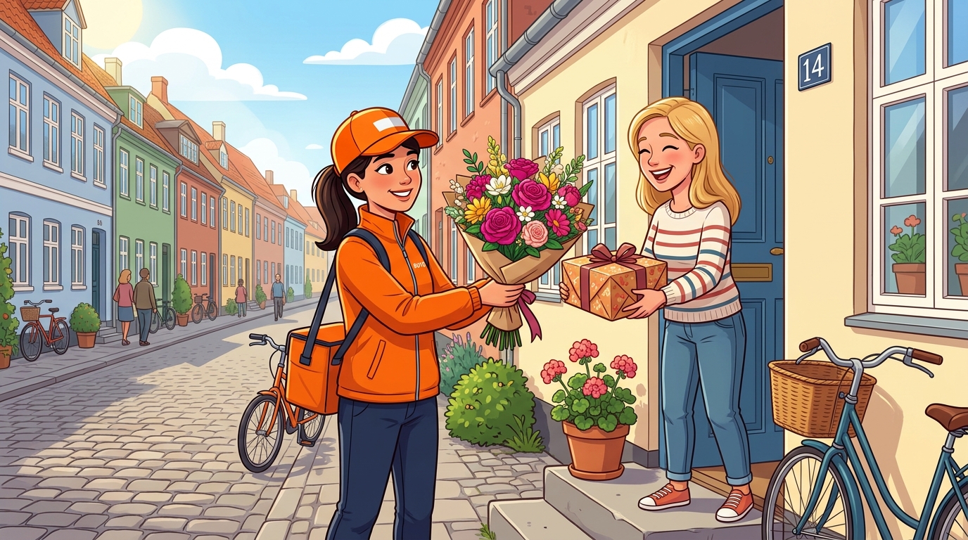 Send glæde — samme dag
